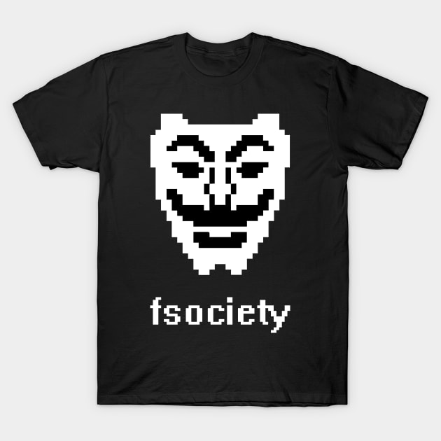 Fsociety Mask (Mr. Robot) T-Shirt by Widmore